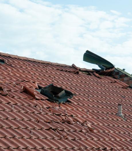 Stormschade aan dak